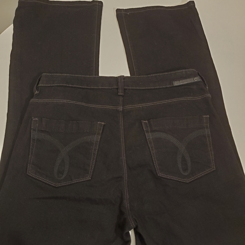 Calvin Klein Shape Boot Cut Jeans- Black - Picture 3 of 7